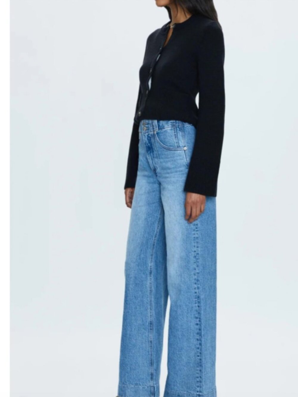 PISTOLA Lana High Rise Ultra Wide Leg Jeans Size 24 - Picture 3 of 4